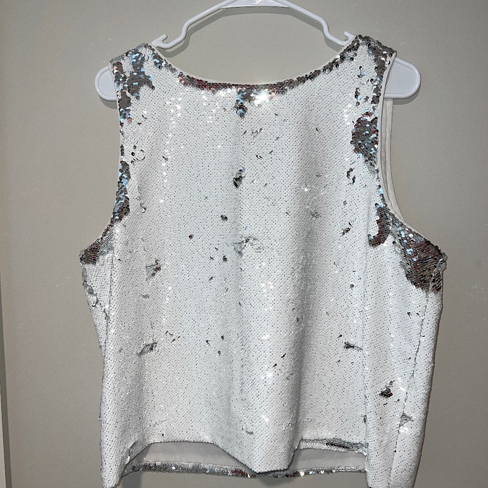 Vince Camuto Sequin Crop Top